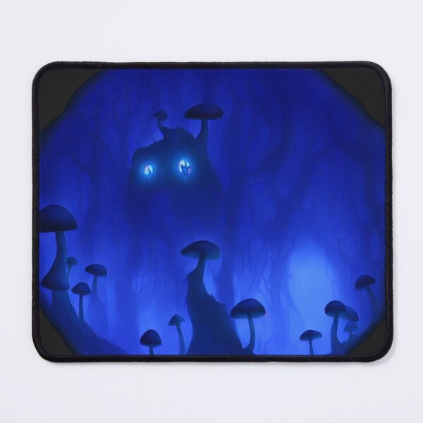 Item preview, Tree-monster in a mushroom forest VIII blue designed and sold by BrachiaST.