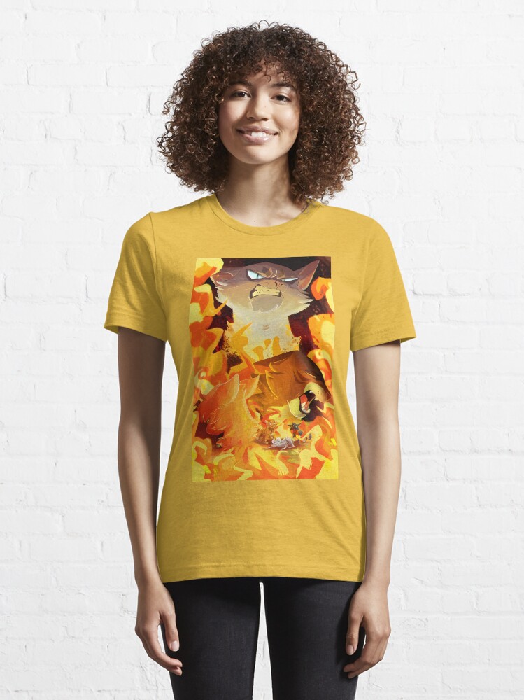 Golden Warrior Cats Clan Icons Funny V-Neck Womens T-Shirt - TeeHex