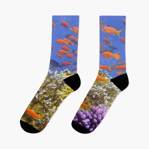 Item preview, Colorful Coral Reef With Orange Fish designed and sold by Luxxe87.