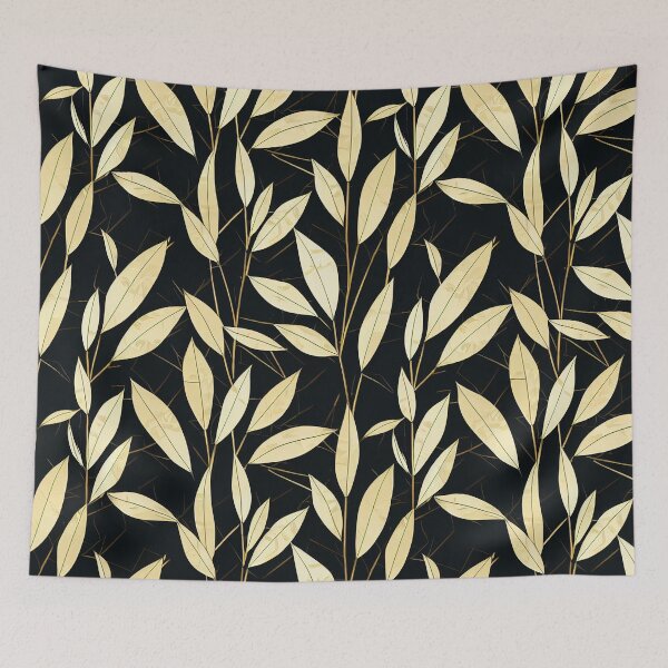 Item preview, Bamboo Leaves Pattern Print designed and sold by ThePurpleMelon.