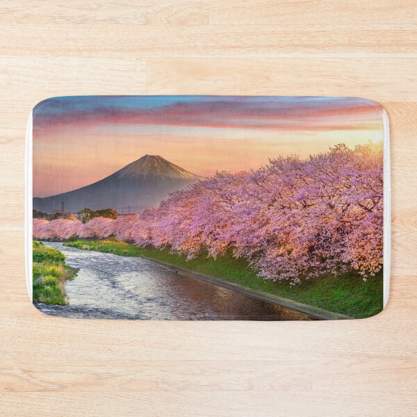 Item preview, japan cherry blossoms fuji sunset designed and sold by EiE-Mishu.