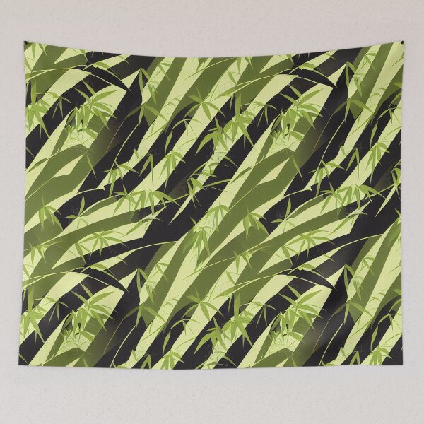 Item preview, Bamboo Leaves Pattern Print designed and sold by ThePurpleMelon.