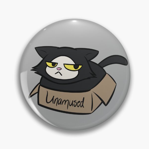 Item preview, Yin unamused black cat kitty in a box with letters designed and sold by YinYangKat.