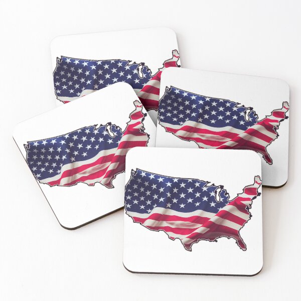 Item preview, Flag in shape of USA designed and sold by Zaaabinski.