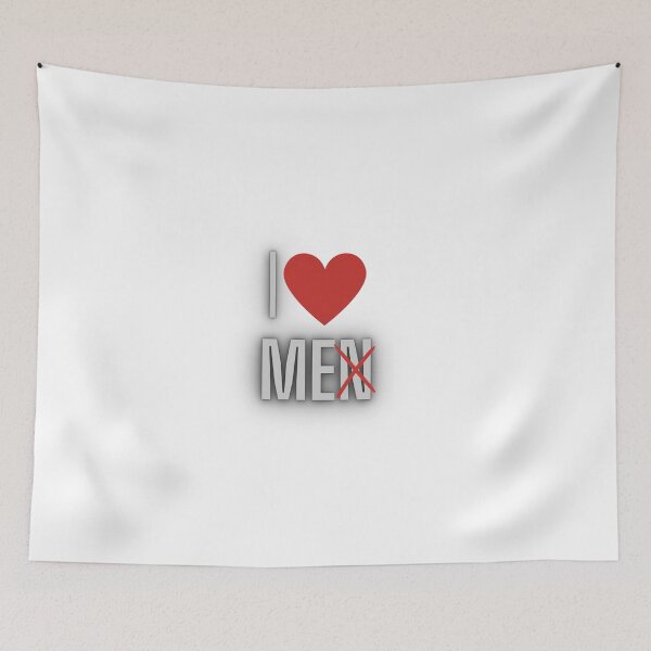 Item preview, I love men, I love me, men crossed out designed and sold by IKnowYouLoveMe.