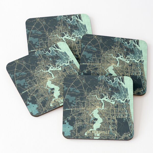 Item preview, Jacksonville City Map of Florida USA - Summer designed and sold by deMAP.