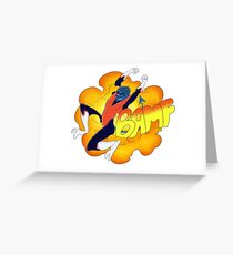 That blue furry elf Greeting Card