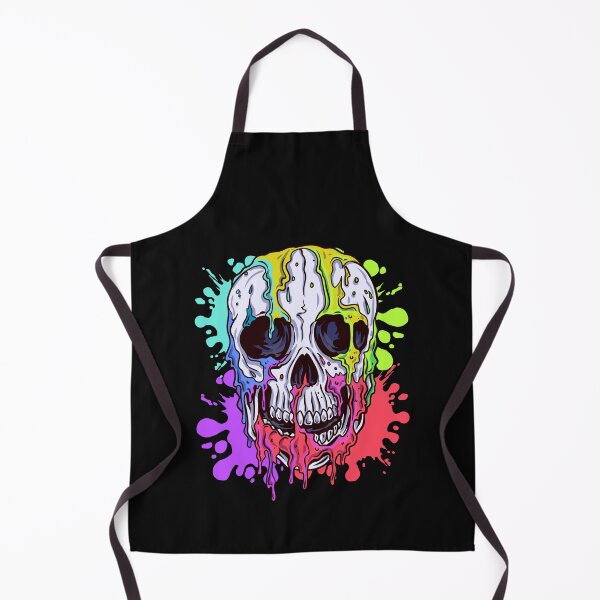 Item preview, Colorful Melting Skull designed and sold by Click-Like.
