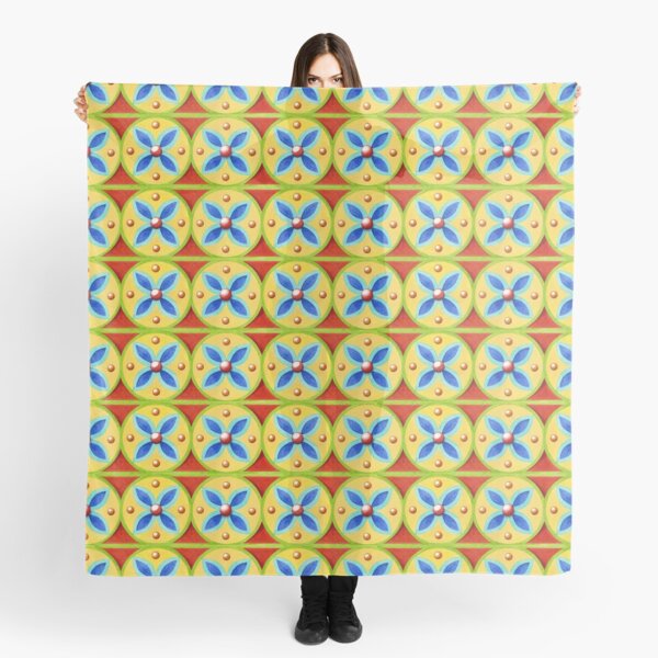 Heraldic Quartrefoil Stripe Scarf