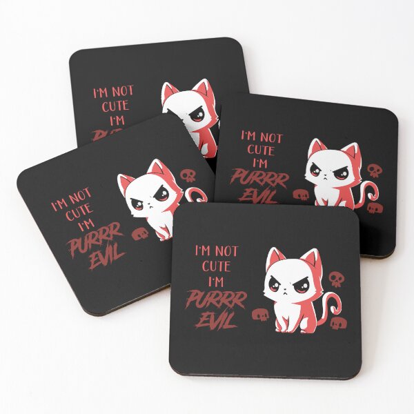 Item preview, Evil Cat Funny Tee designed and sold by quickkaart.