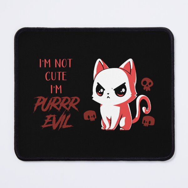Item preview, Evil Cat Funny Tee designed and sold by quickkaart.