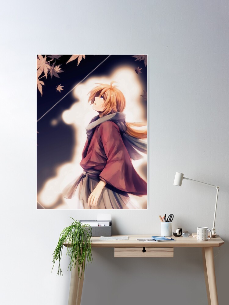 Himura Kenshin Rurouni Kenshin Anime Waifu Poster for Sale by tamikabee