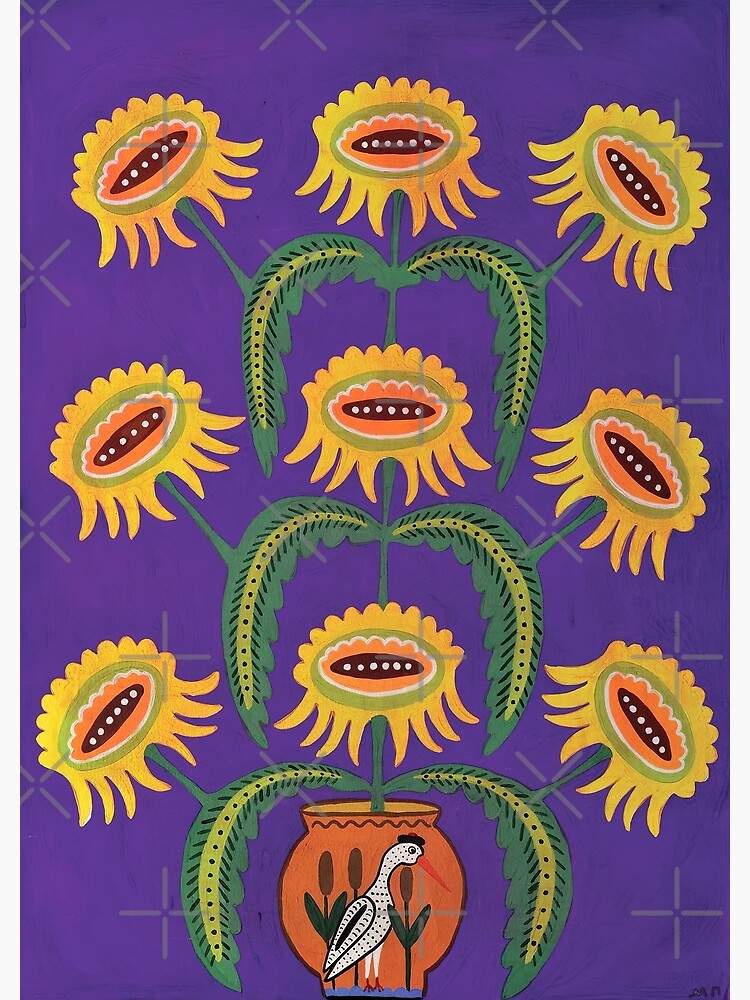 "Maria Prymachenko Flowers In A Pot" Poster for Sale by paulorozco621