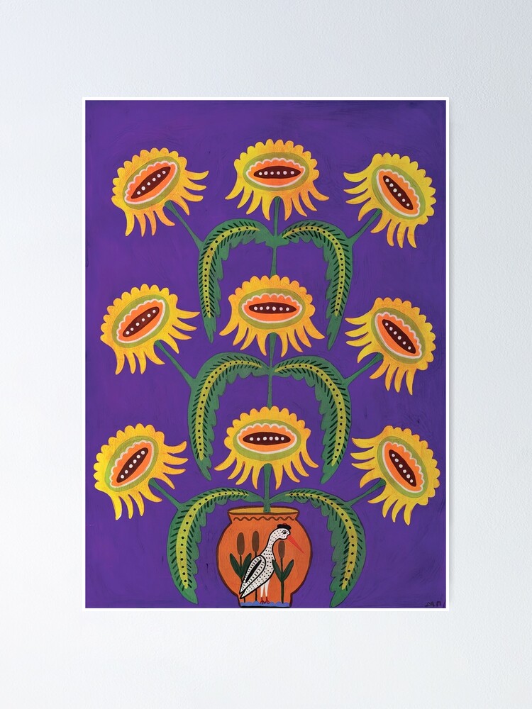 "Maria Prymachenko Flowers In A Pot" Poster for Sale by paulorozco621