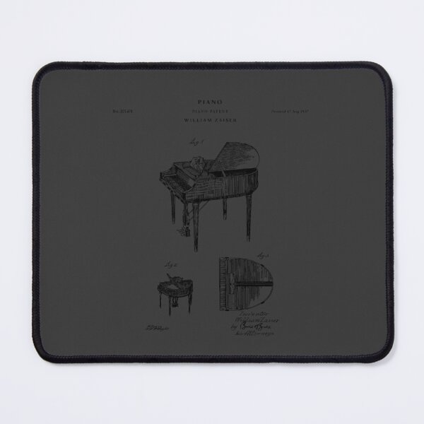 Item preview, Piano Patent Drawing Blueprint Design Art designed and sold by Laura36044.