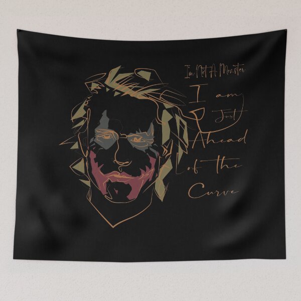 Item preview, Continuous Line graphic minimalist art Joker I'm not a monster, I am just ahead of the curve designed and sold by scribblelife.
