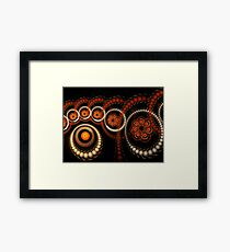 Circular Buttons Framed Print