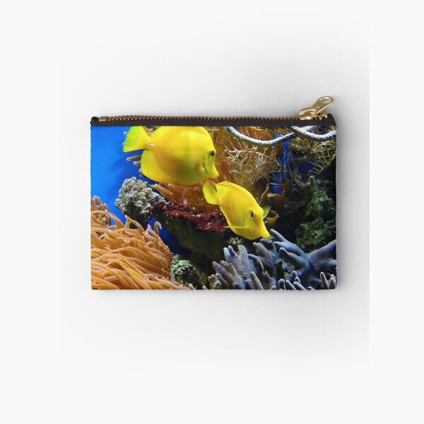 Item preview, Two Yellow Tang Fish Living on Coral Reef designed and sold by Luxxe87.