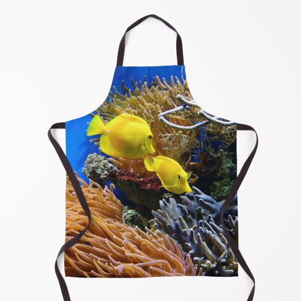 Item preview, Two Yellow Tang Fish Living on Coral Reef designed and sold by Luxxe87.
