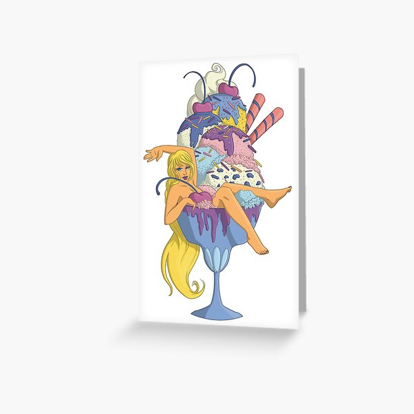 Sundae Pinup Greeting Card