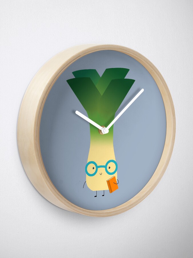 Alternate view of geek leek Clock