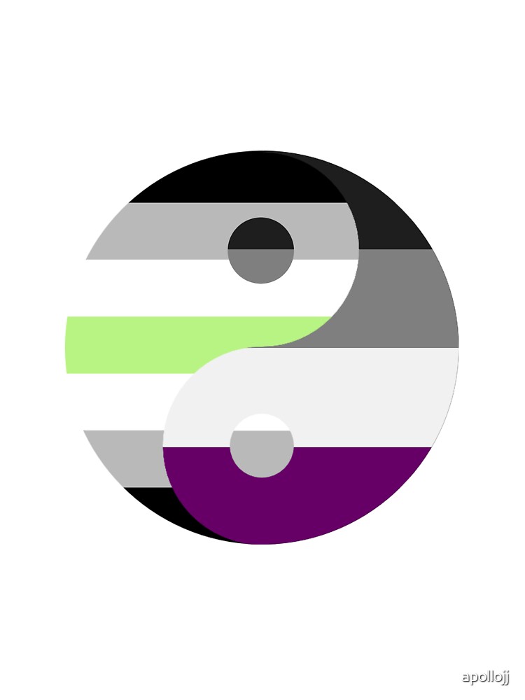 Yin Yang Agender Asexual Pride Baby One Piece By Apollojj Redbubble