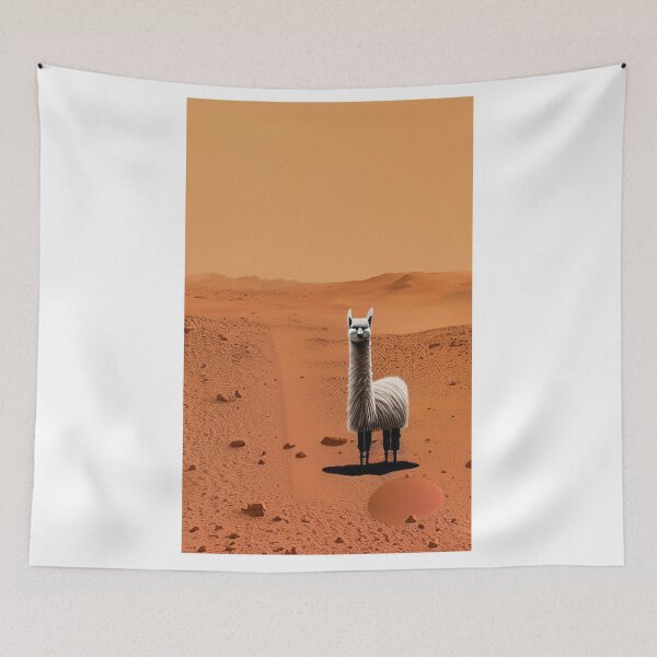 Item preview, LLama on the surface of Mars designed and sold by zorropriest.