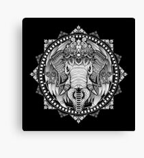 Elephant Medallion Canvas Print