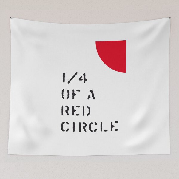 Item preview, 1/4 of a red Circle designed and sold by Hell-Prints.