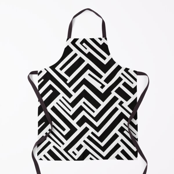 Item preview, Modern White Geometric Textures on Black Background designed and sold by NECHSTORE.