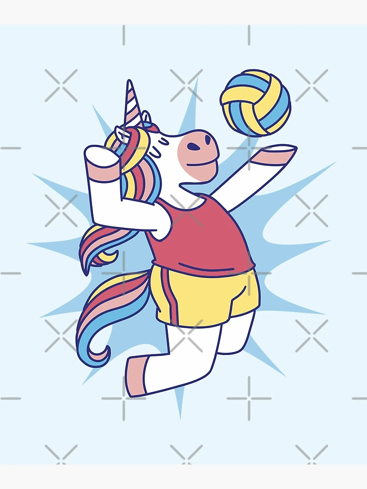 版画 Unicorn Volleyball print Unicorn Volleyball print