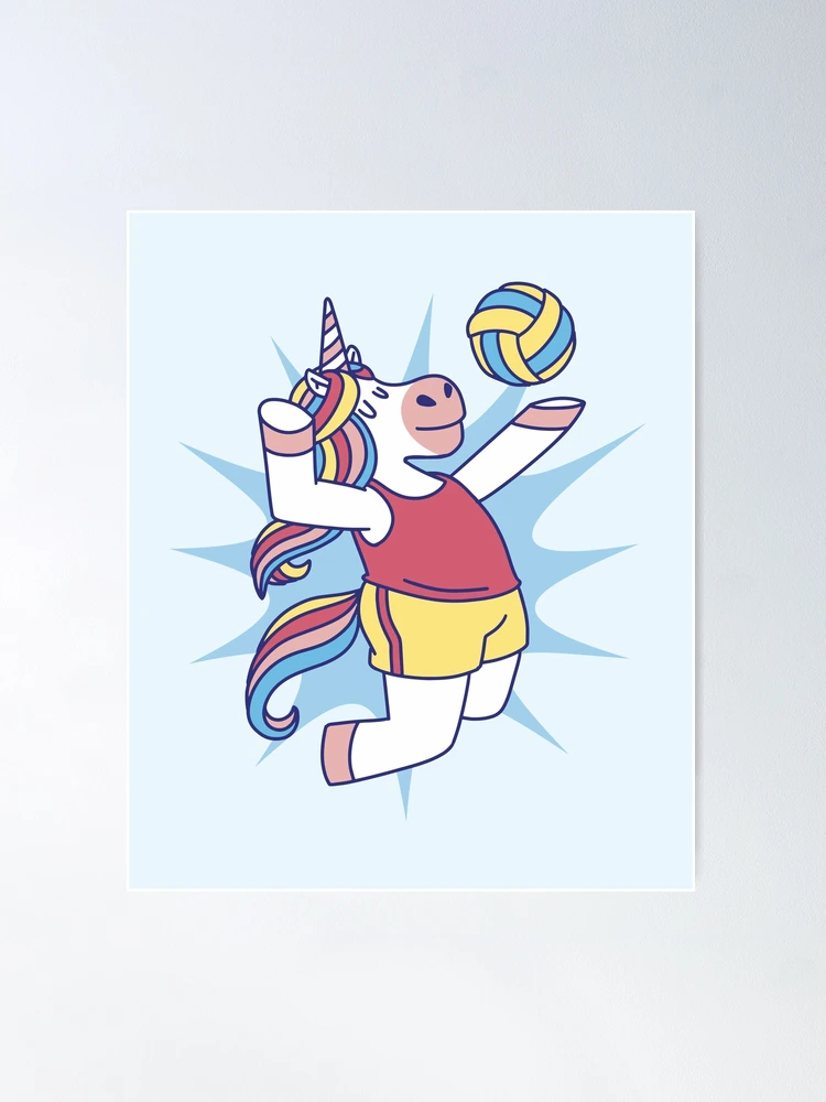 版画 Unicorn Volleyball print fposter,medium,wall_texture,
