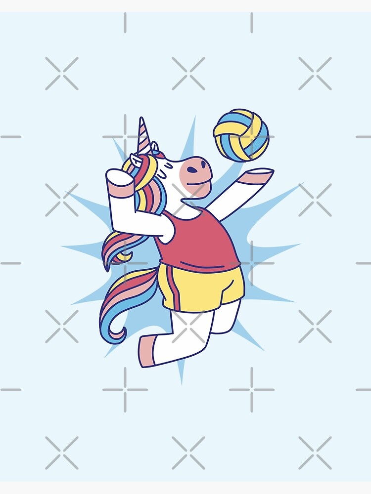 版画 Unicorn Volleyball print Unicorn Volleyball print