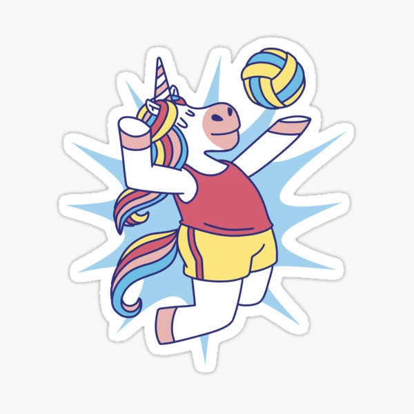Unicorn Playing Volleyball | Unicorn Art | Fantasy Art