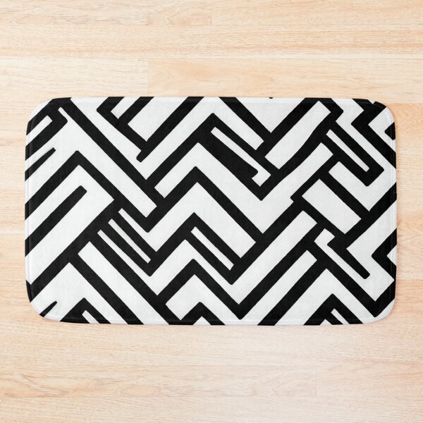 Item preview, Modern Black Geometric Textures on White Background designed and sold by NECHSTORE.