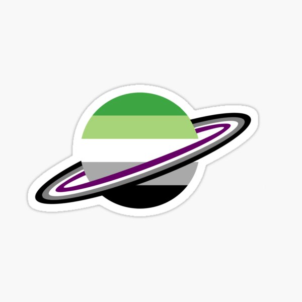 Item preview, Aromantic/Asexual Pride Planet designed and sold by apollojj.
