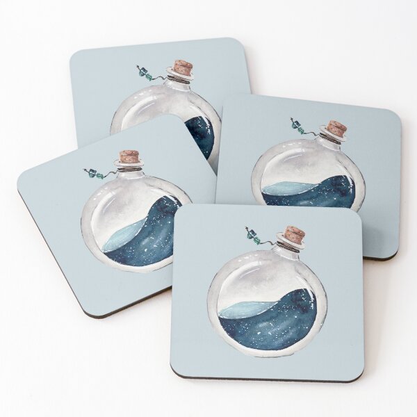 Item preview, Ocean Potion - Watercolour Illustration designed and sold by Pattokarts.