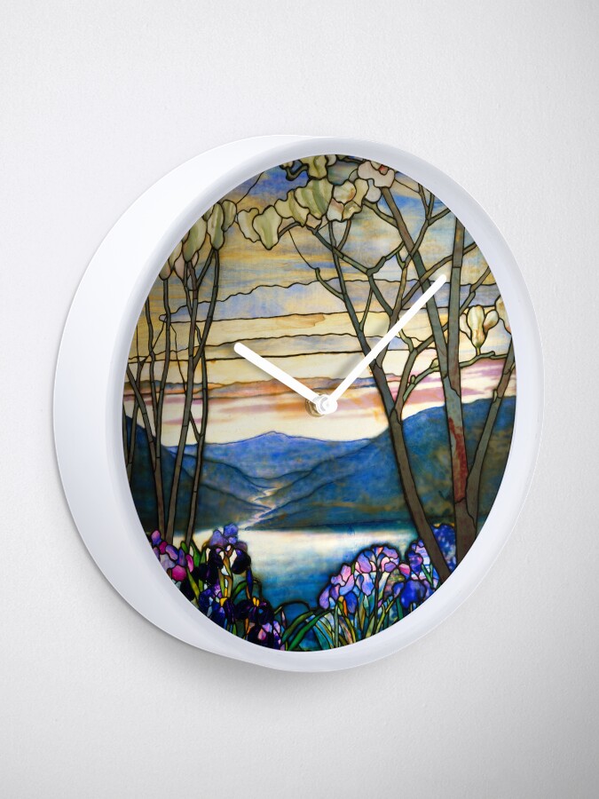 Louis Comfort Tiffany-magnolia Trees and Irises.stained Glass