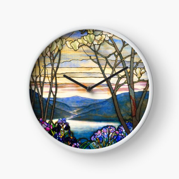 Louis Comfort Tiffany - Stained glass 4. Magnolias and irises Sticker for  Sale by NouveauEra
