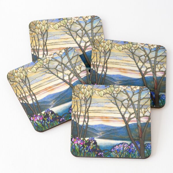 Item preview, Louis Comfort Tiffany - Stained glass 4. Magnolias and irises designed and sold by Olivia-One.