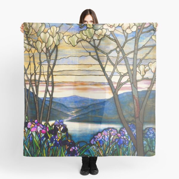 Louis C. Tiffany White Magnolia Scarf