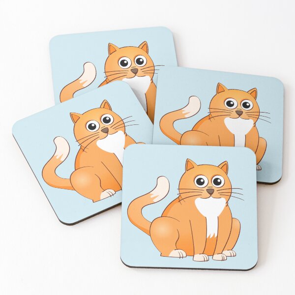 Item preview, The Happy orange cat illustration.  designed and sold by Stef Ringoot, cartoons and illustrations.