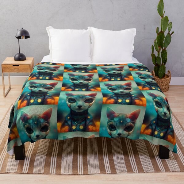 Item preview, Future cat cyborg designed and sold by FuturistDesigns.