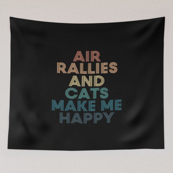 Item preview, Air Rallies And Cats Make Me Happy designed and sold by kindxinn.
