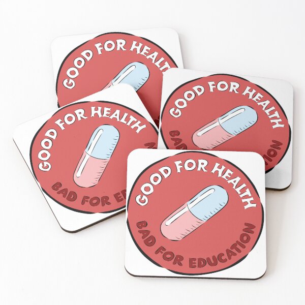 Item preview, Good for Health, Bad for Education Sticker designed and sold by PiechotkaAlice.