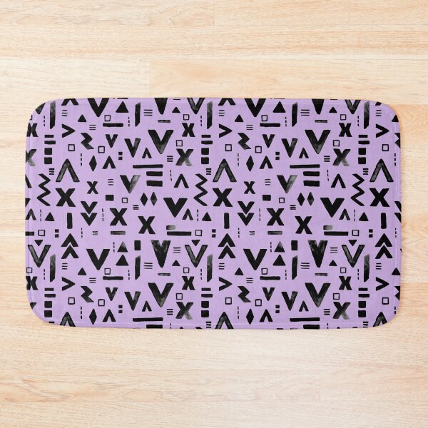 Item preview, Inked Geometric Symbols - Lilac designed and sold by Rainbows Galore.