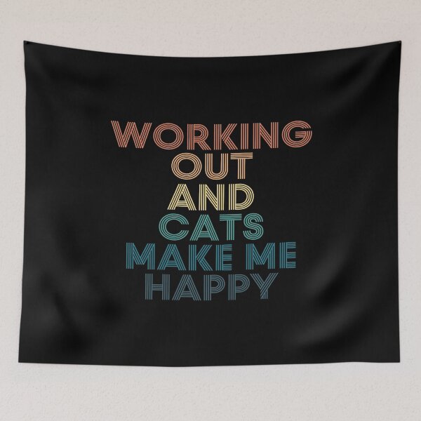 Item preview, Working Out And Cats Make Me Happy designed and sold by kindxinn.