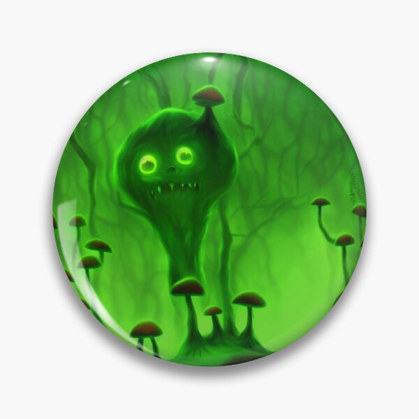 Item preview, Tree-monster in a mushroom forest IX green designed and sold by BrachiaST.