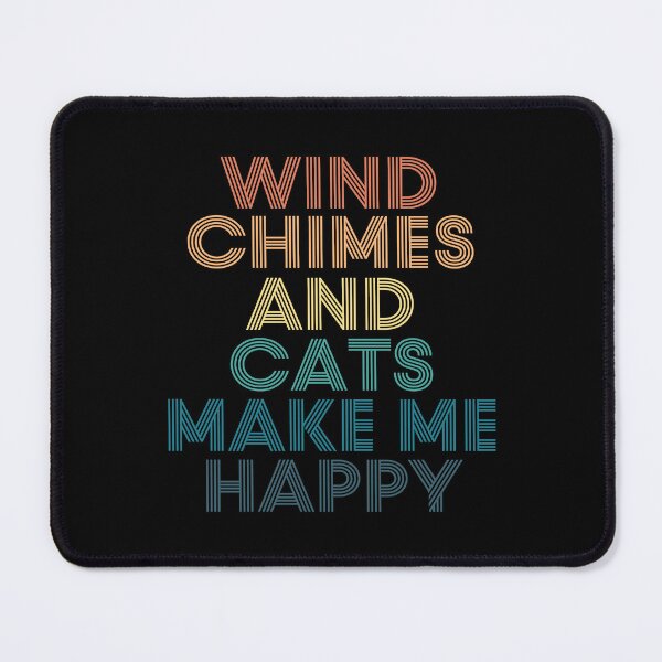 Item preview, Wind Chimes And Cats Make Me Happy designed and sold by kindxinn.