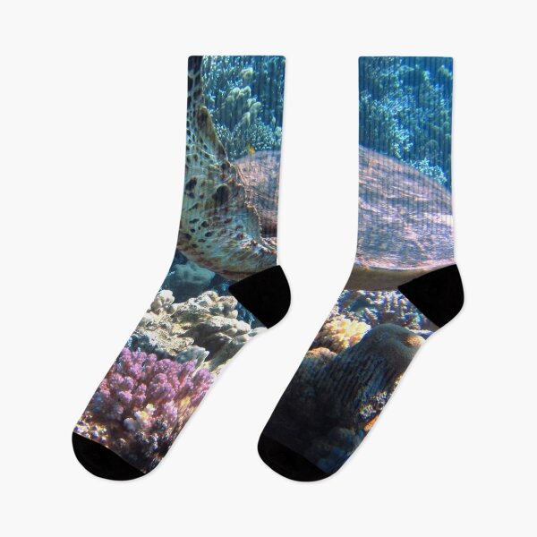 Item preview, Sea Turtles Swimming On Top of Corals Reefs designed and sold by Luxxe87.